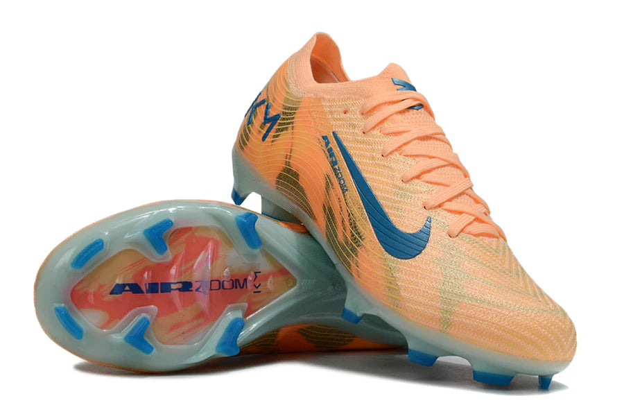 Nike Air Zoom Mercurial Vapor 16 Elite FG Mbappé Personal Edition - Oranje/Neo-turkoois/Groen