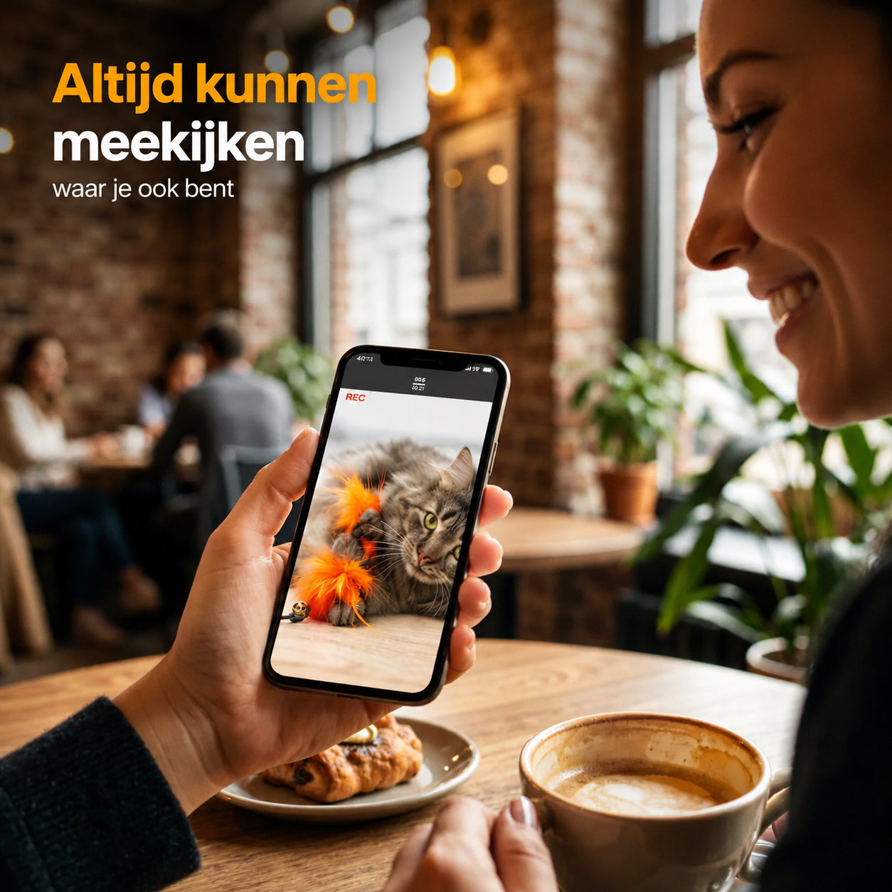 Dubbele Voerautomaat Pro Met Camera Voor Katten