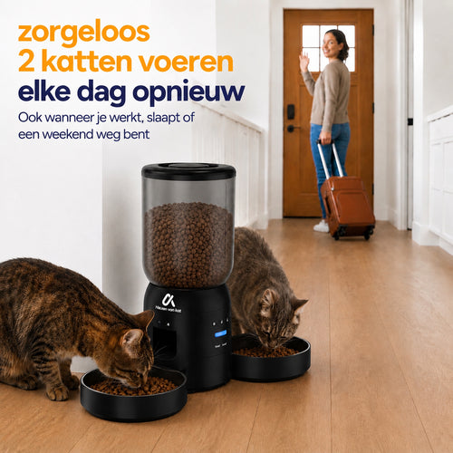Dubbele Voerautomaat Pro Met Camera Voor Katten