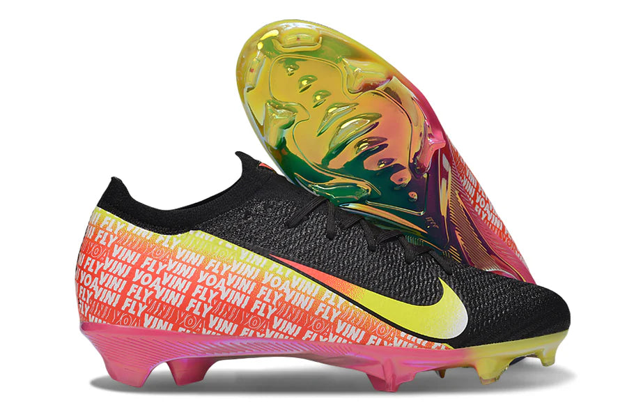 Nike Air Zoom Mercurial Vapor 16 Elite FG Vini Jr. Personal Edition - Zwart/Geel/Groen/Zwart