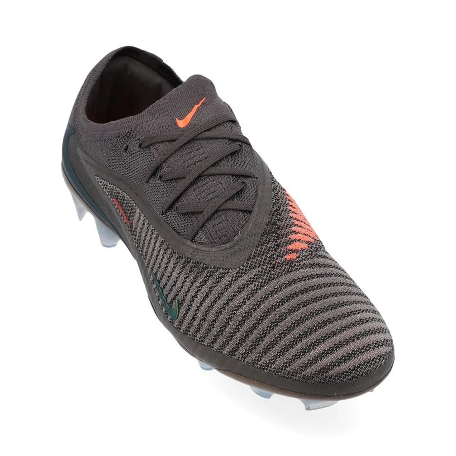 Nike Phantom 6 Elite Low Cut FG Heat Up - Grijs/Gold Amber/Zwart