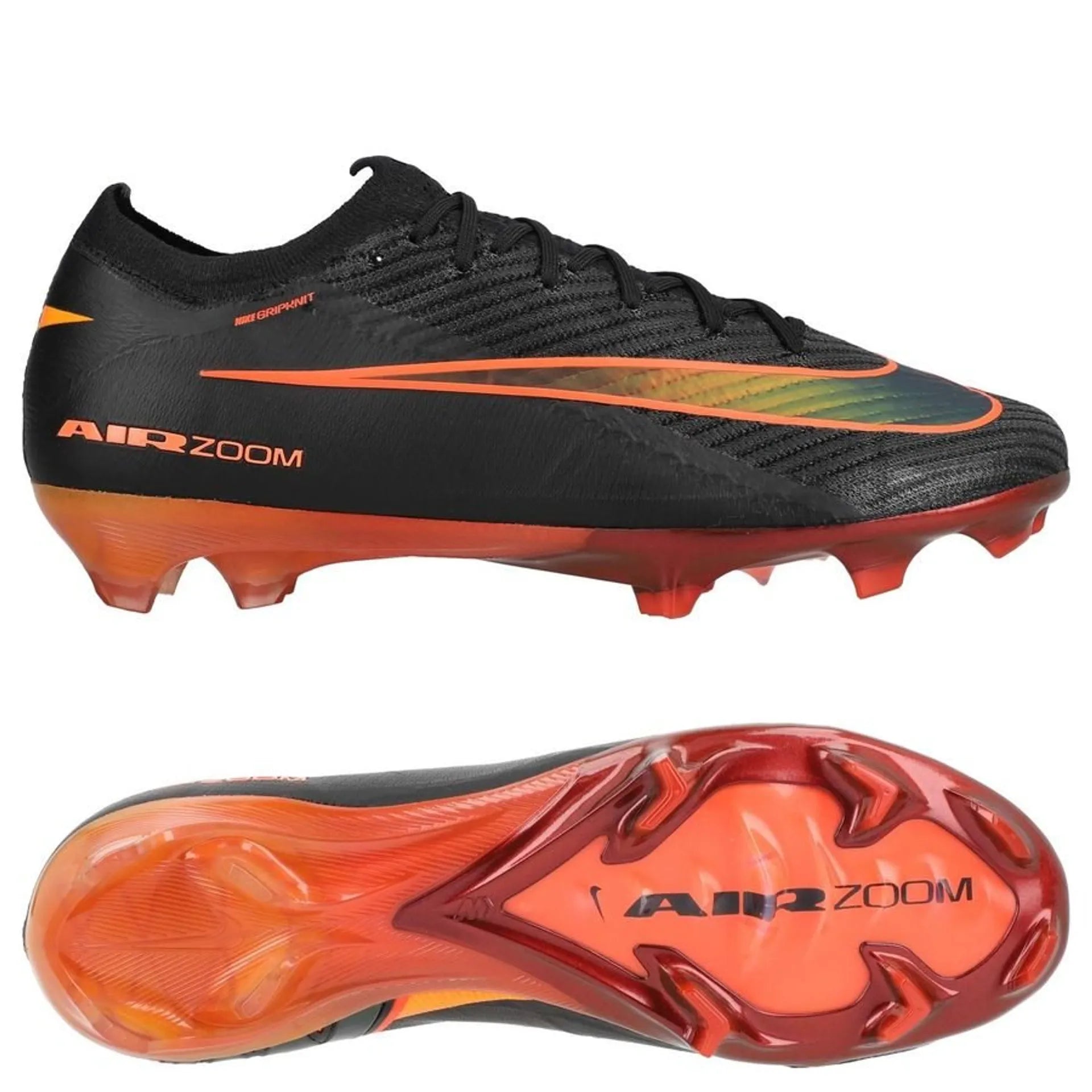 Nike Air Zoom Mercurial Vapor 16 Elite FG Heat Up - Zwart/Oranje