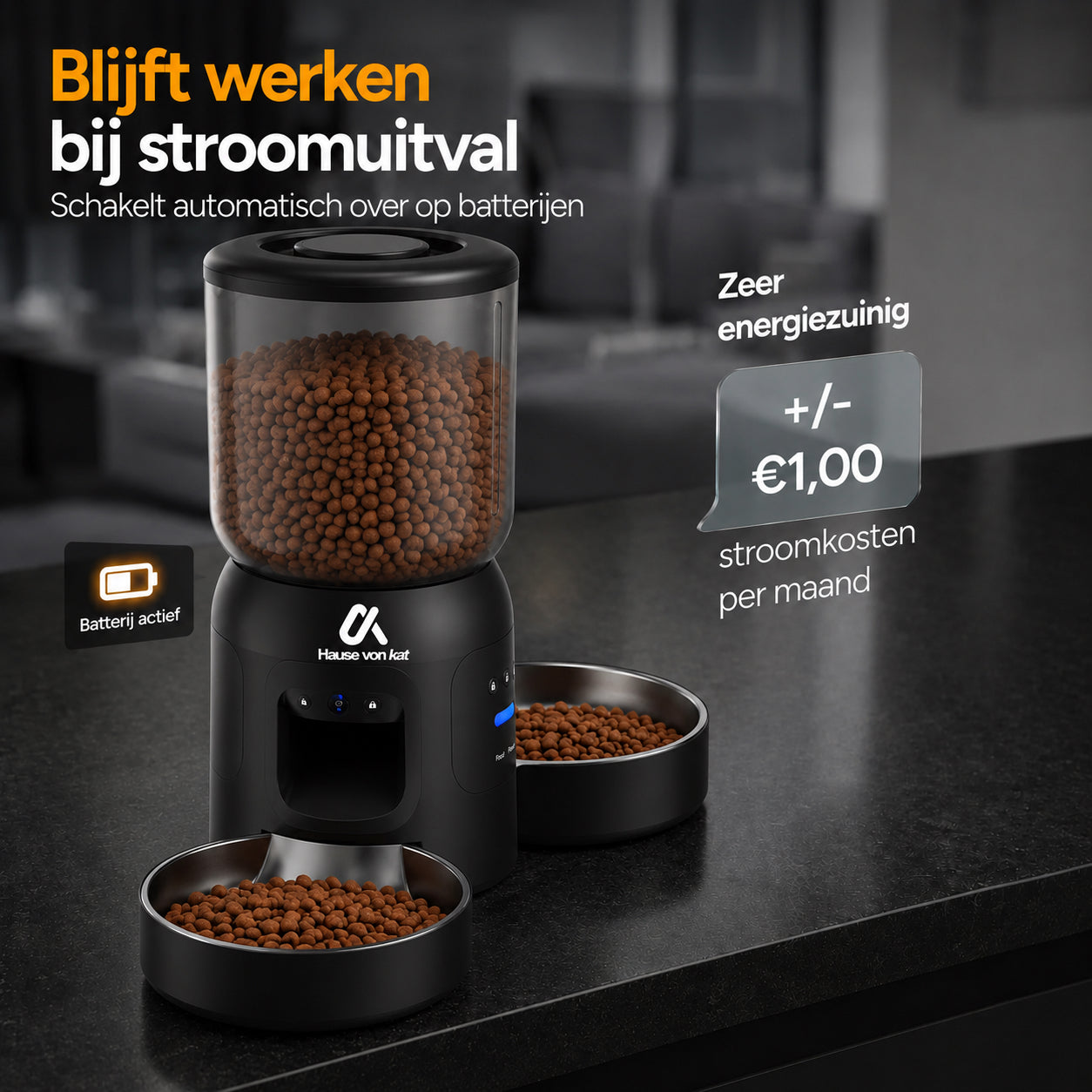 Dubbele Voerautomaat Pro Met Camera Voor Katten
