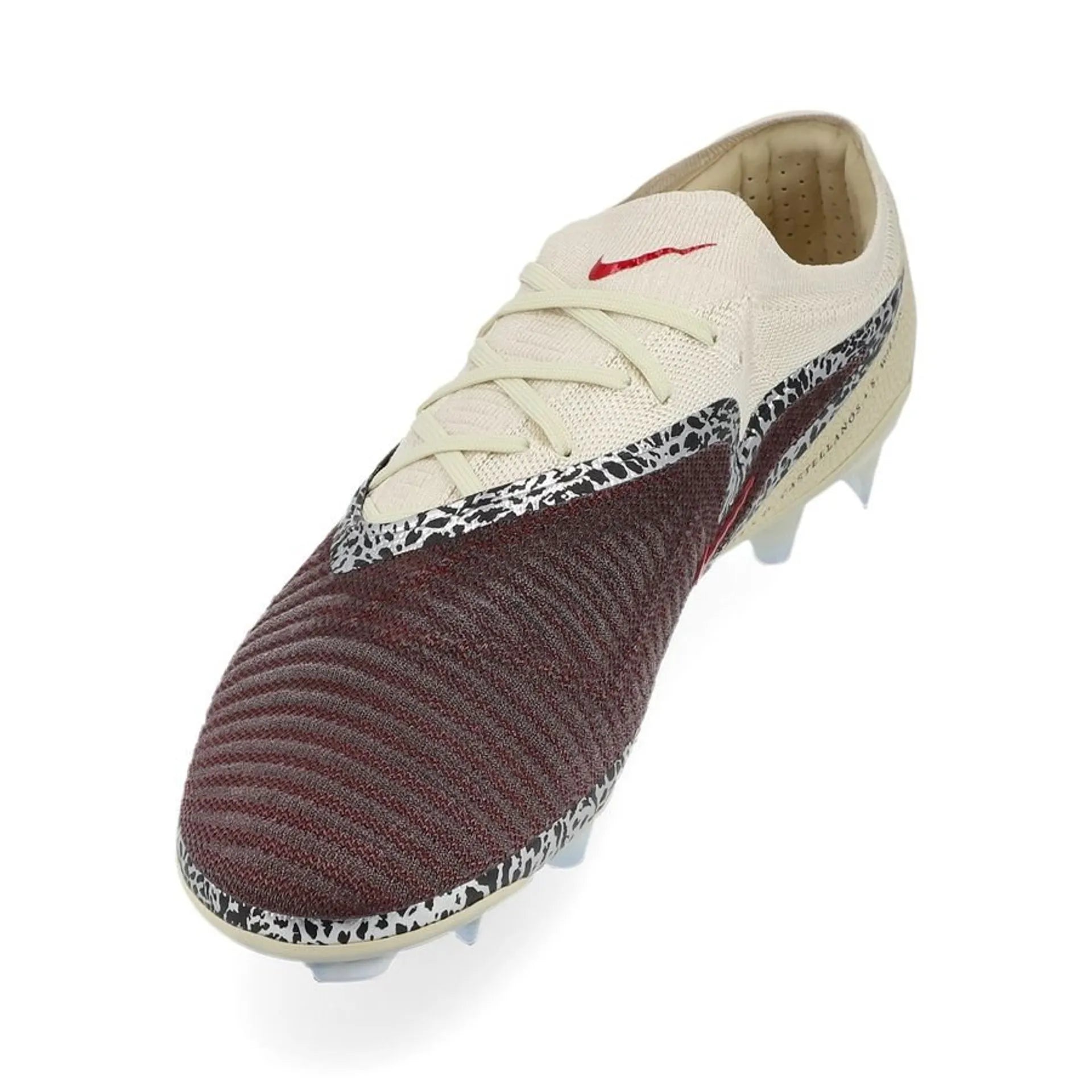 Nike Phantom 6 Elite Low Cut FG United - Bordeaux/Universal Red/Grijs