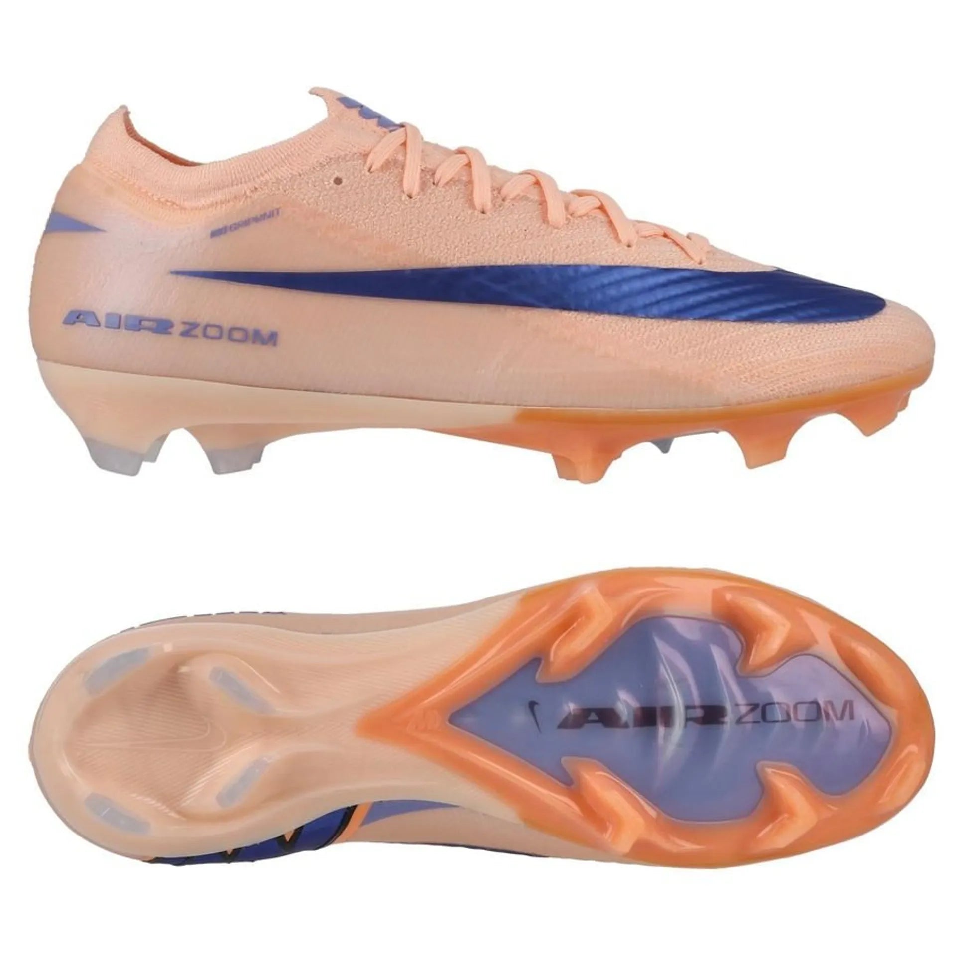 Nike Air Zoom Mercurial Vapor 16 Elite FG Showtime - Oranje/Blauw